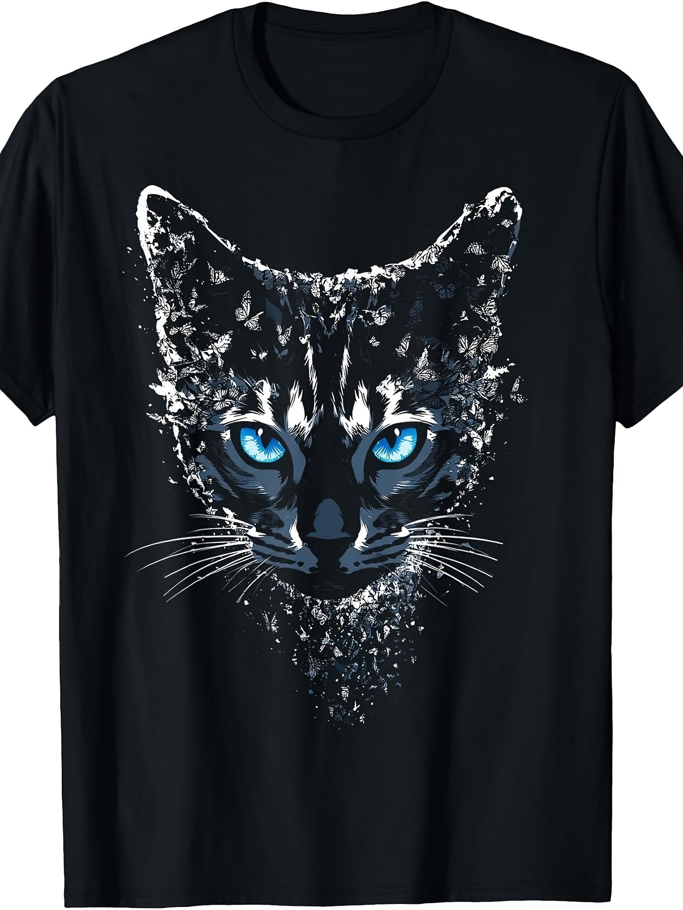 Blue Eyes Design Butterfly Bengal Cat Owner T-Shirt