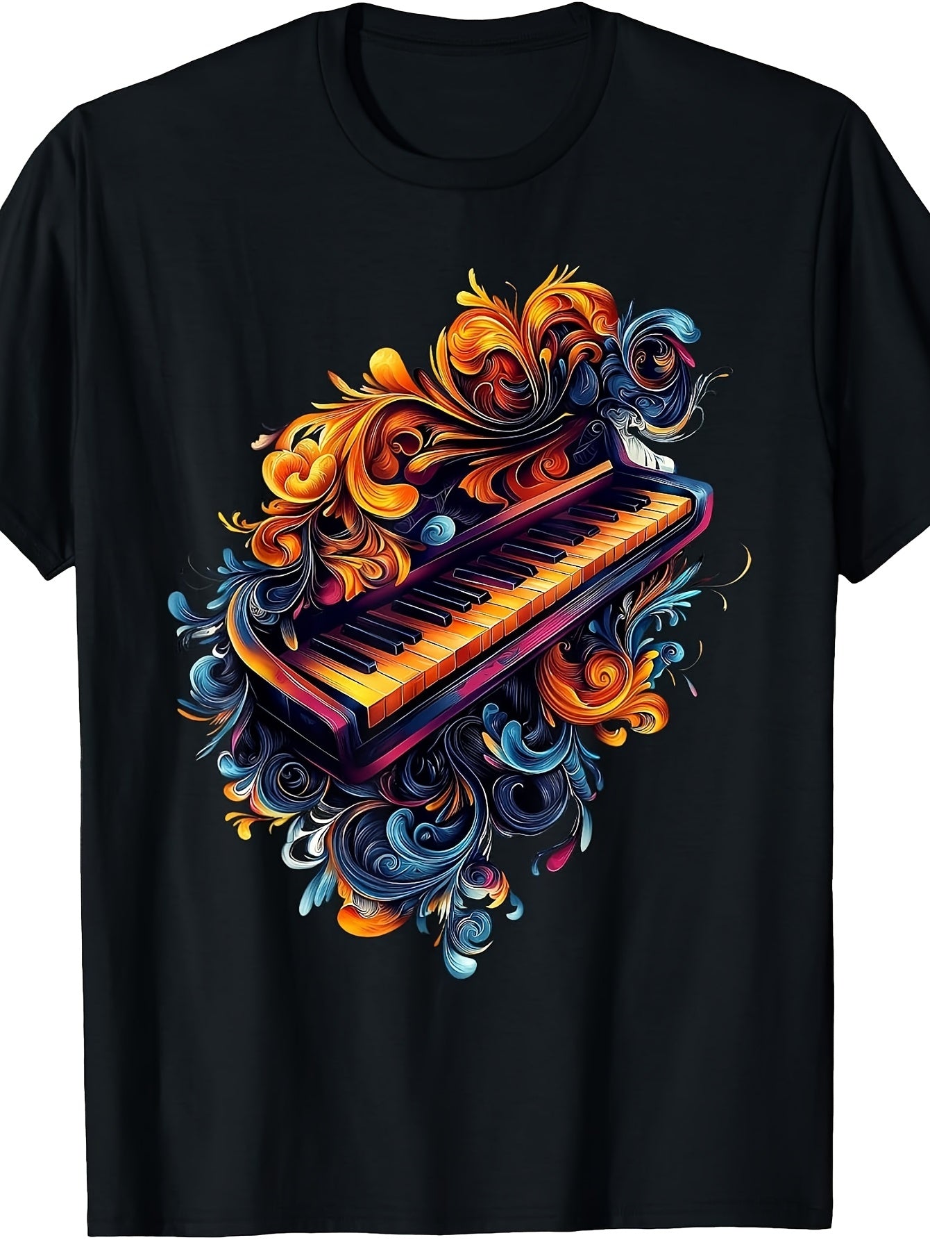 Watercolor Piano T-Shirt Instrument Musician Pianist T-Shirt