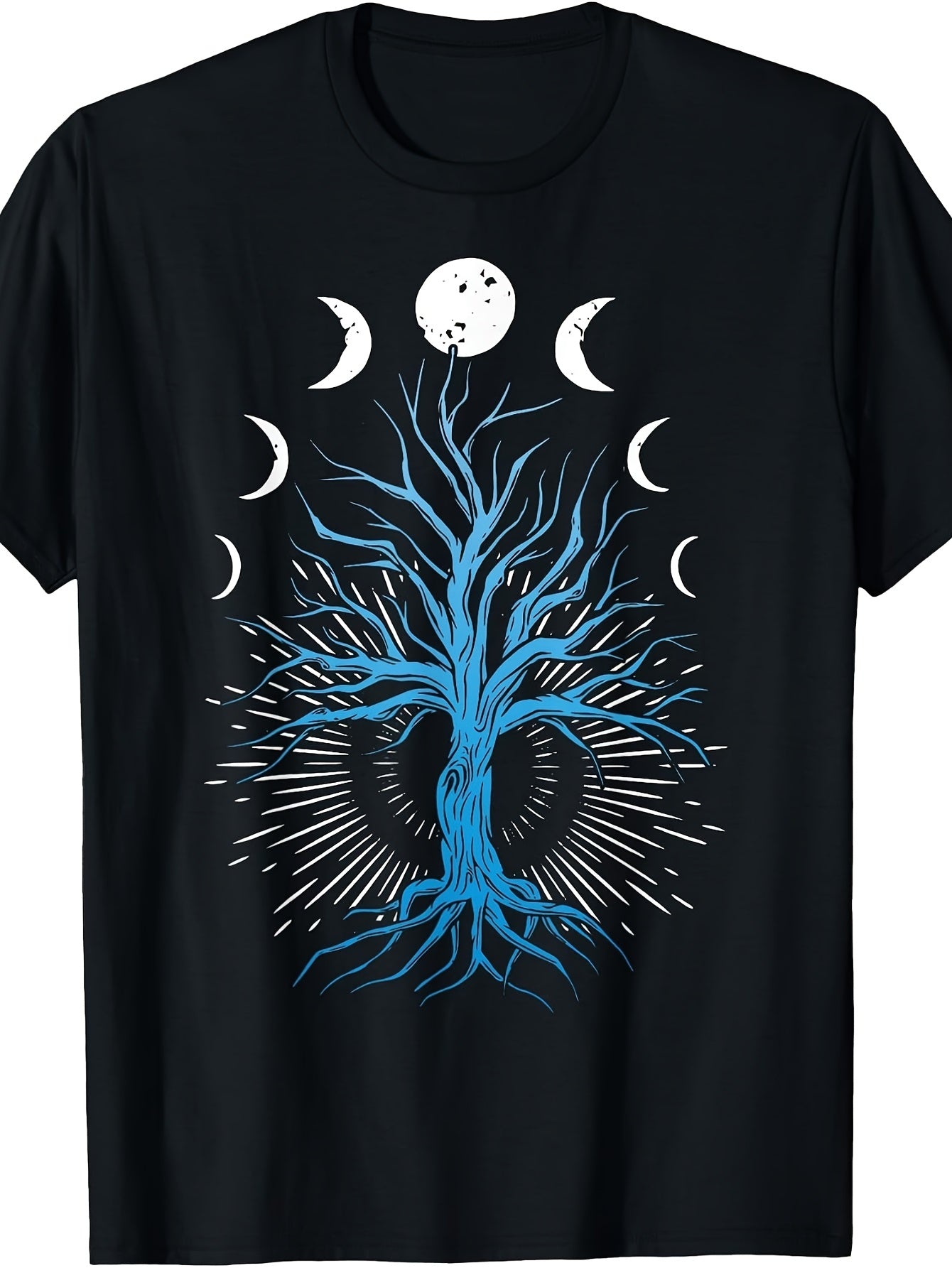 Moon Phases Tree of Life - Viking Pagan Wicca T-Shirt