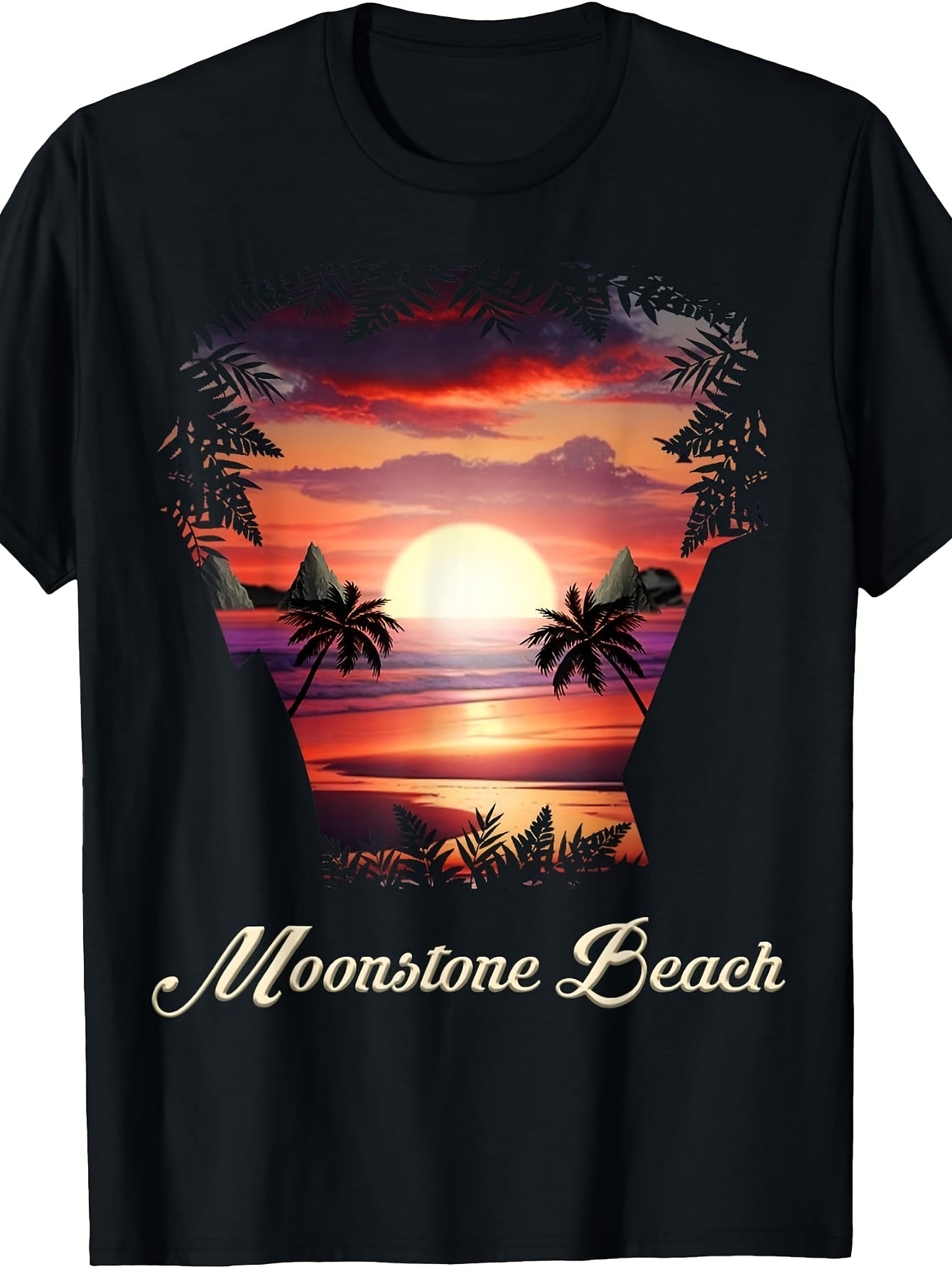 Moonstone Beach Vibrant Sunset Cambria, California T-Shirt